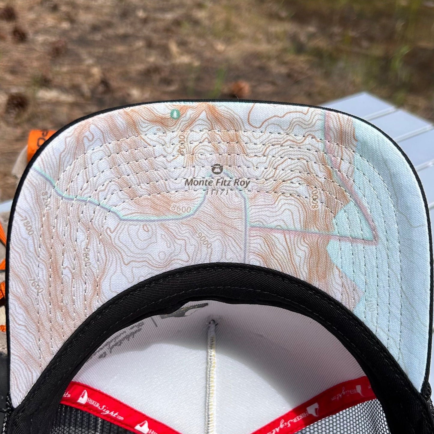 Underbill image on the Fitz Roy trucker hat | HikerSight brand